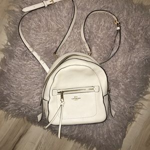 COPY - COPY - Coach Mini Back Pack Authentic white